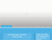 Tablet Screenshot of internationaltherapybcn.com
